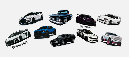 Cartoon Car Stickers